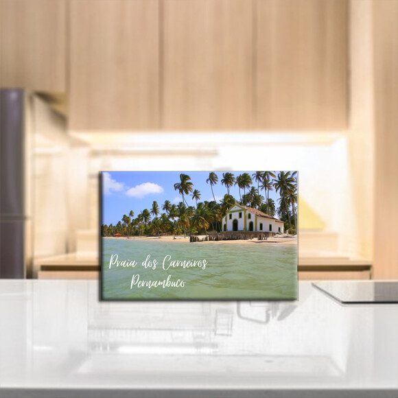 Imã de Geladeira Decorativo Turístico – Praia dos Carneiros ?