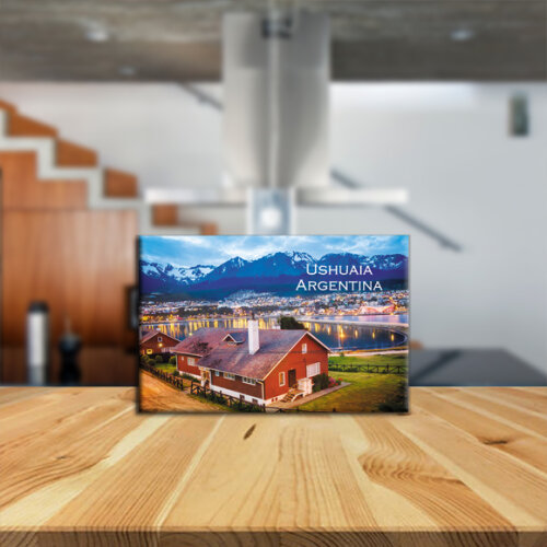 Imã de Geladeira Decorativo Turístico – Ushuaia – Fim do Mundo, Argentina