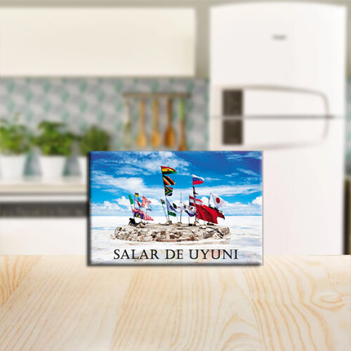 Imã de Geladeira Decorativo Turístico – Salar de Uyuni – Bolívia, América do Sul