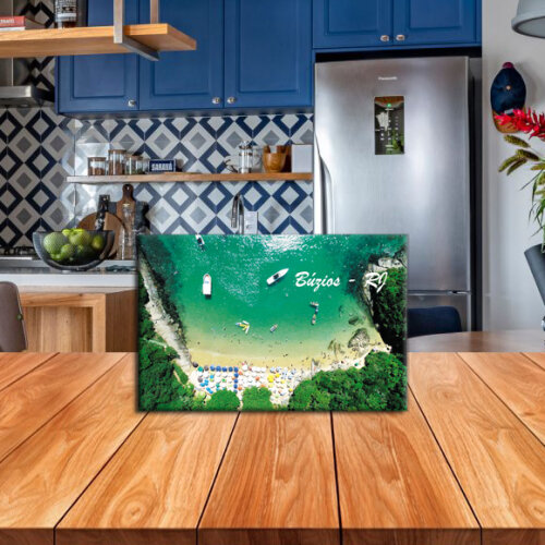 Imã de Geladeira Decorativo Turístico – Búzios Praia – Rio de Janeiro, Brasil