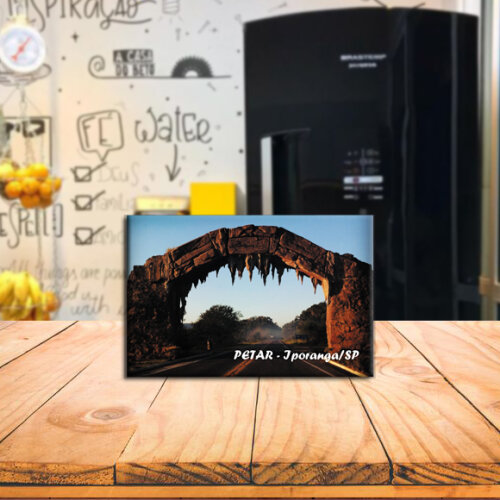 Imã de Geladeira Decorativo Turístico – PETAR Portal – Iporanga, São Paulo
