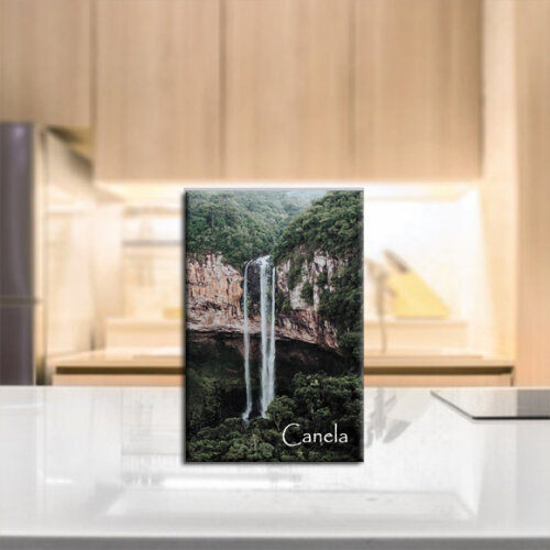 Imã de Geladeira Decorativo Turístico – Canela Cascata – Serra Gaúcha, RS