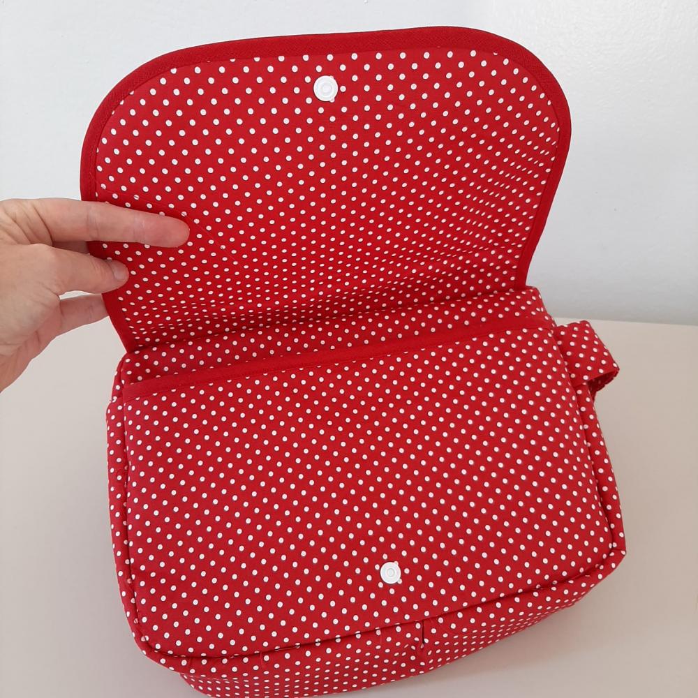 Necessaire porta-fraldas e lenços umedecidos Ratinha
