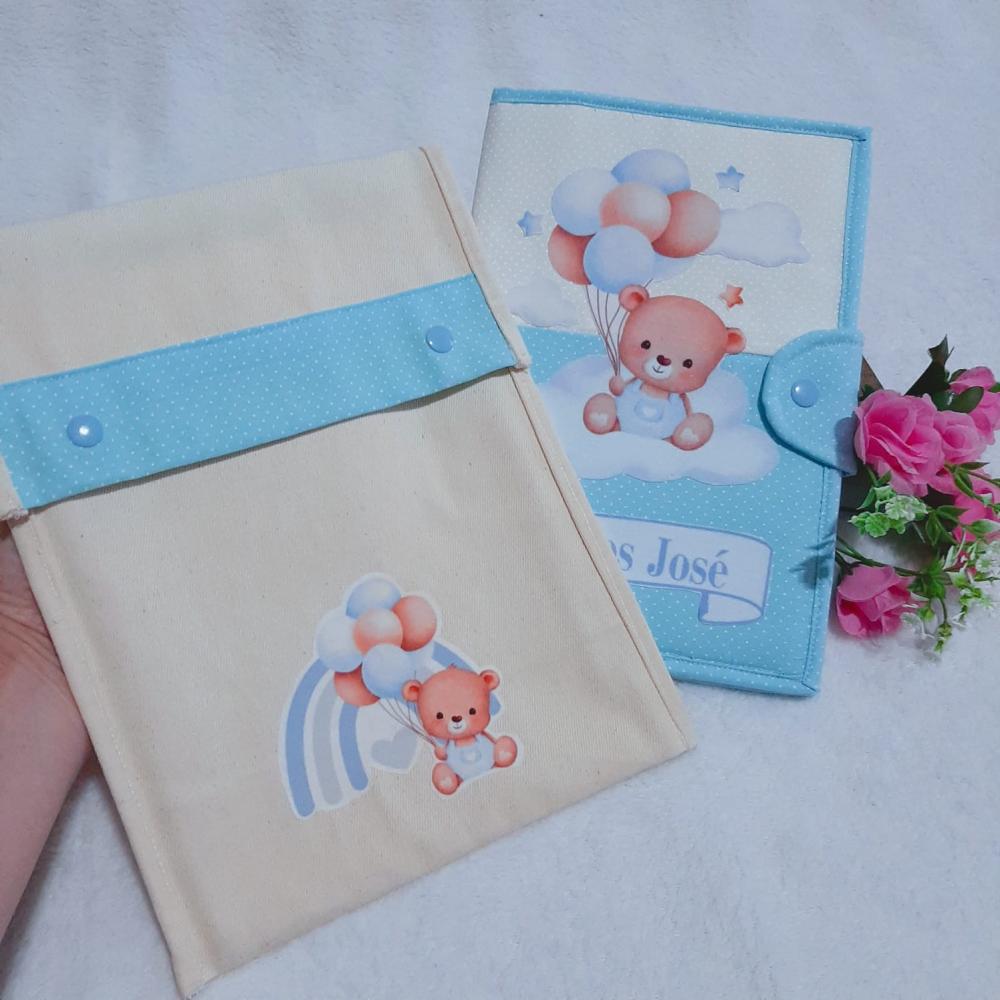 Capa para Caderneta de Vacinação e Porta Documentos do Bebê Ur