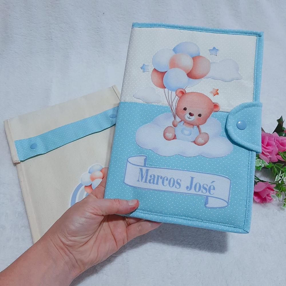 Capa para Caderneta de Vacinação e Porta Documentos do Bebê Ur