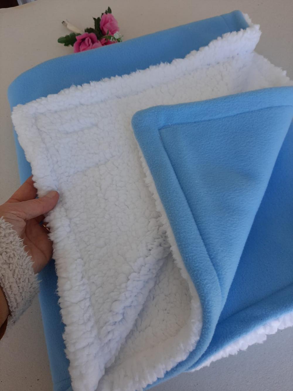 Mantinha Fofura Azul - Carneirinho