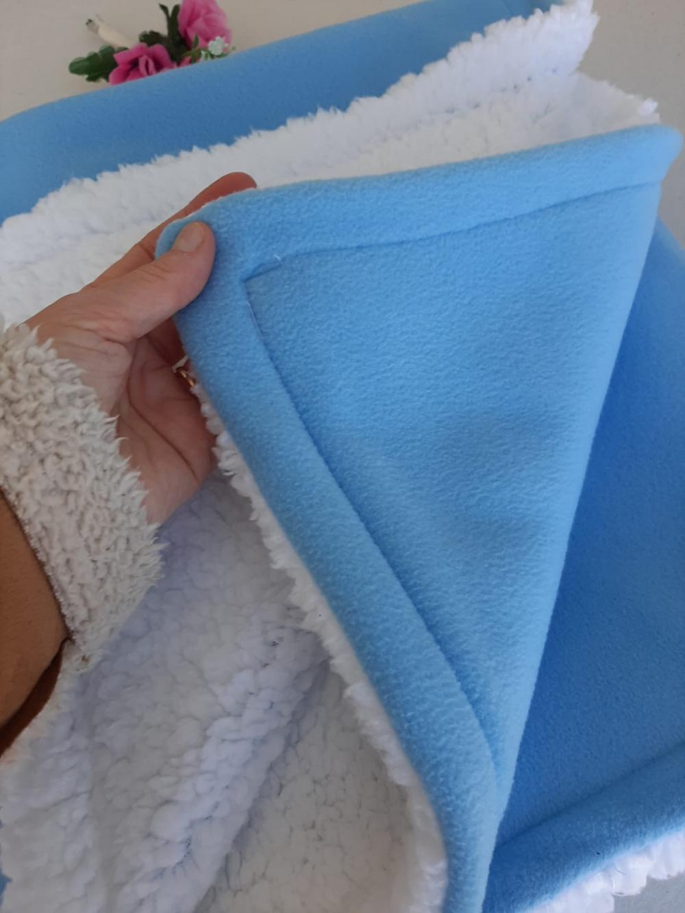 Mantinha Fofura Azul - Carneirinho