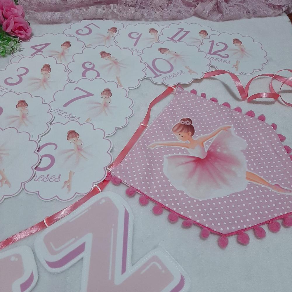 Kit Mesversário Bailarina - Fotos de Acompanhamento Mensal