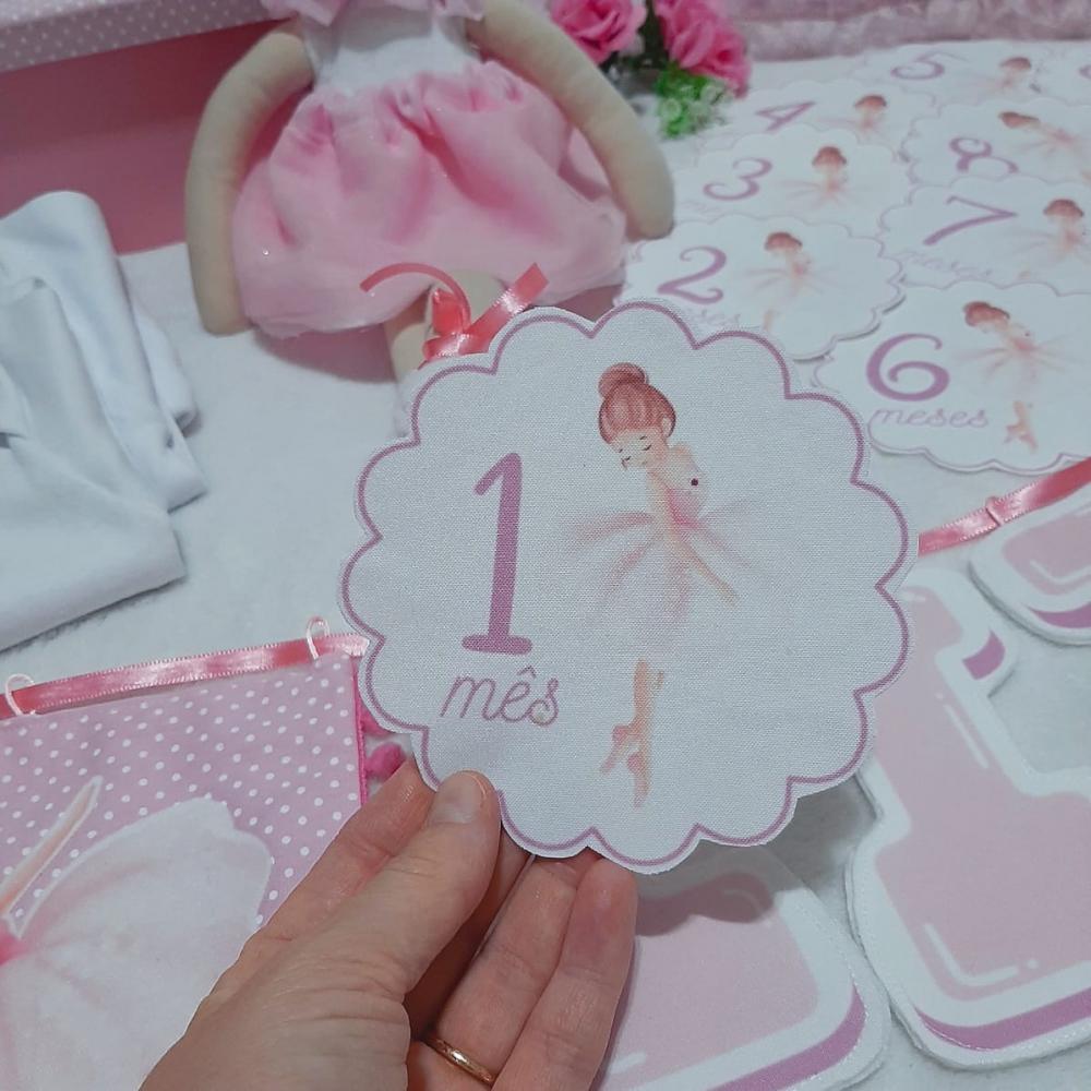Kit Mesversário Bailarina - Fotos de Acompanhamento Mensal