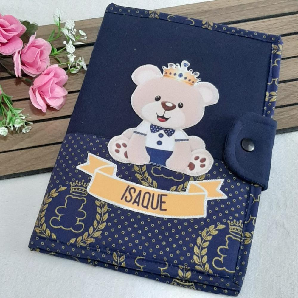 Necessaire Porta-fraldas e capa para caderneta de vacinação Urs