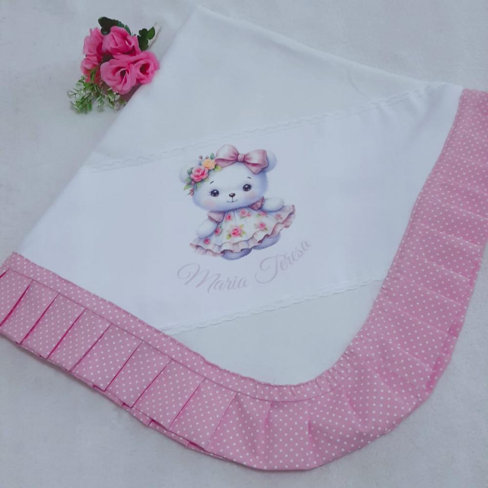 Cueiro flanelado personalizado Borboletas