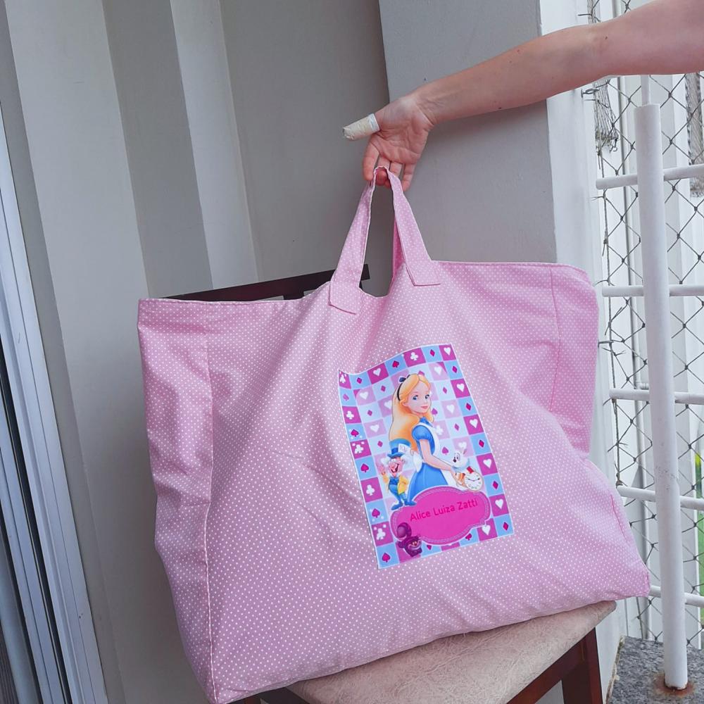 Sacola e necessaire personalizadas para creche - Ecobag para cobe
