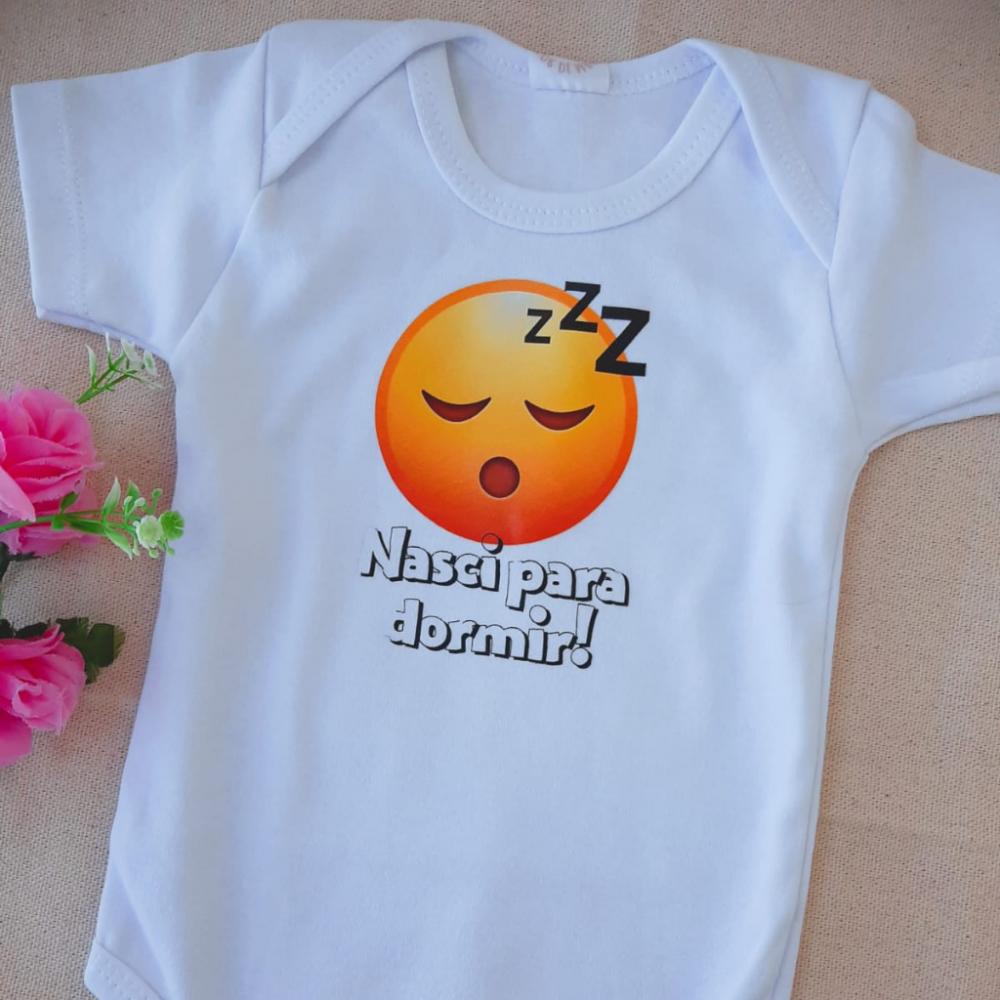 Body Nasci para Dormir - Emojis - Suedine 100% algodão