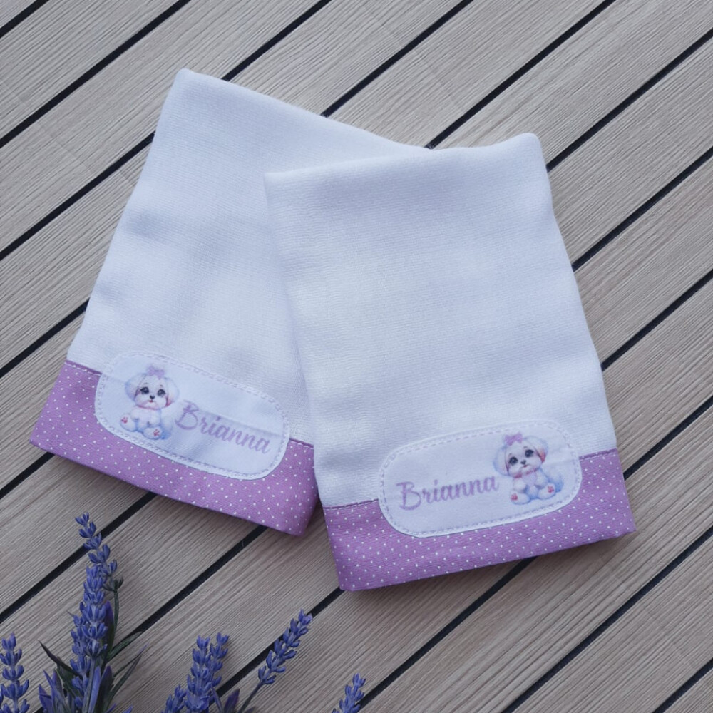 Fraldinhas de boca personalizadas - 2 unidades - Tema a Escolha