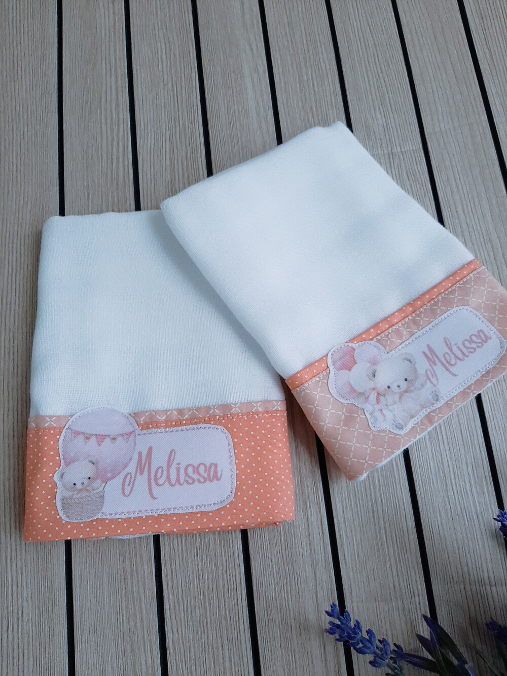 Kit Presente Bebê Personalizado - Toalha de Banho, Babitas e Cai