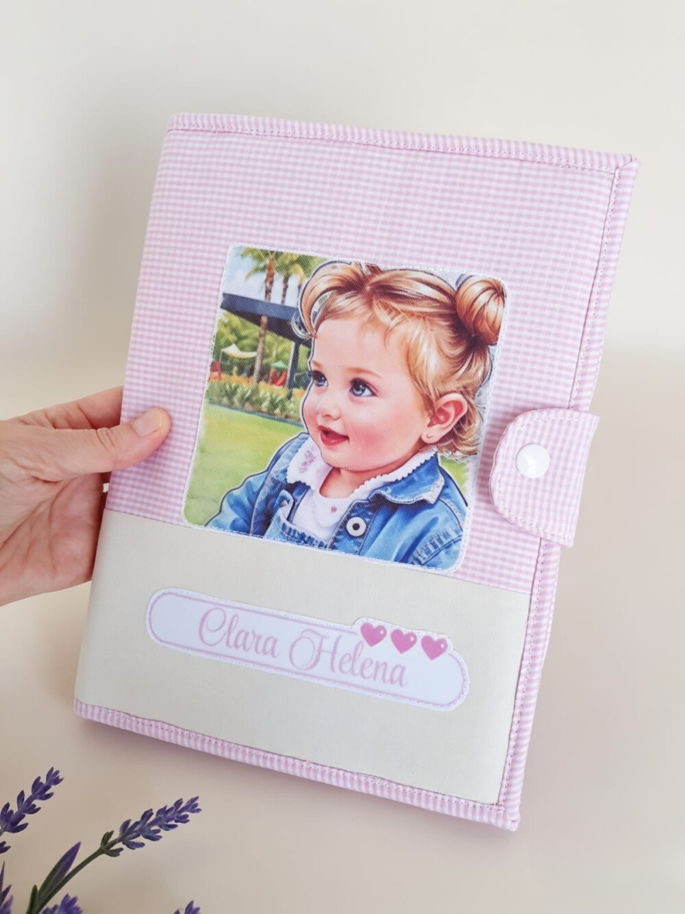 Capa para Caderneta de Vacinação com Porta Documentos - Tema e 