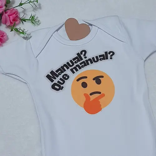 Body Bebê Suedine - Frases - Emoji