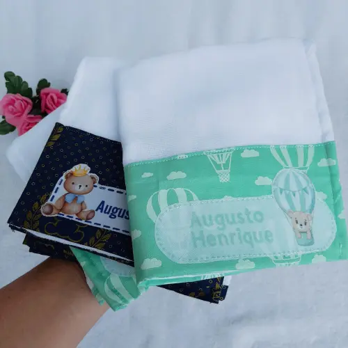 Kit Fraldinhas Personalizadas Ursinhos