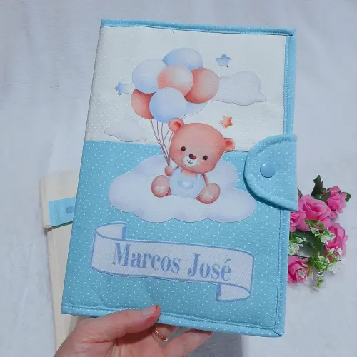 Capa para Caderneta de Vacinação e Porta Documentos do Bebê Ur
