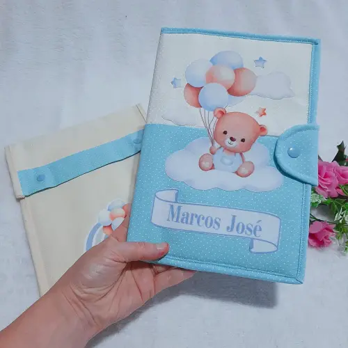 Capa para Caderneta de Vacinação e Porta Documentos do Bebê Ur