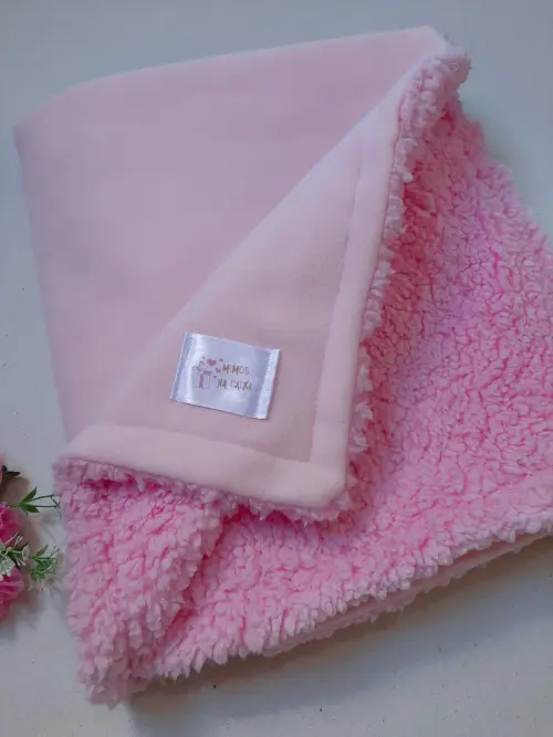 Mantinha Fofura Rosa - Carneirinho