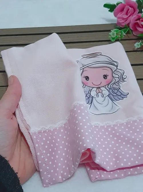 Fraldinha de boca dupla Anjinha