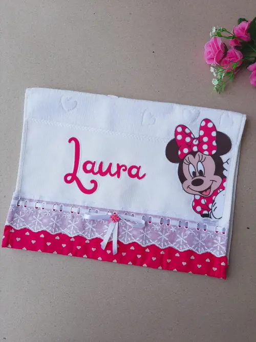 Caixinha Personalizada Presente para Bebê Ratinha Pink com Body