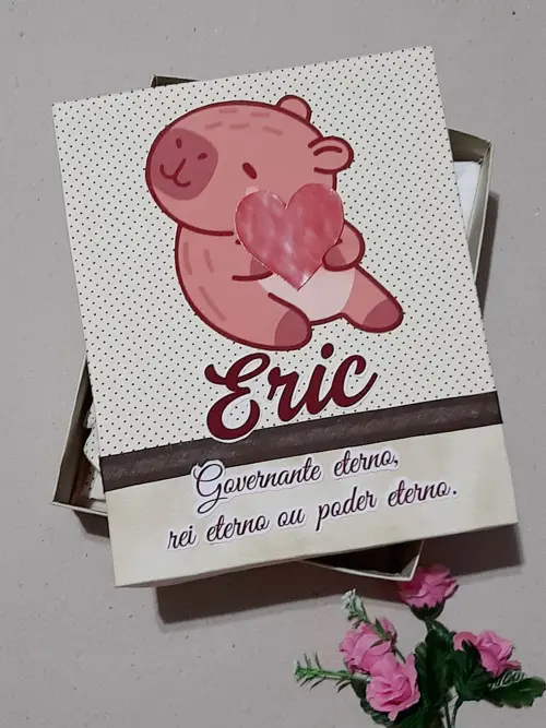 Caixa de Presente Personalizada para Bebê Tema Capivara – Mimo