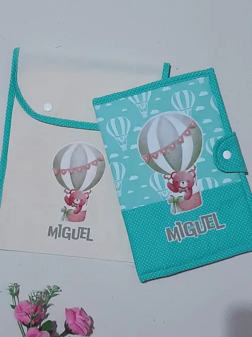 Capa para Caderneta de Vacinas Personalizada - Mimos na Caixa