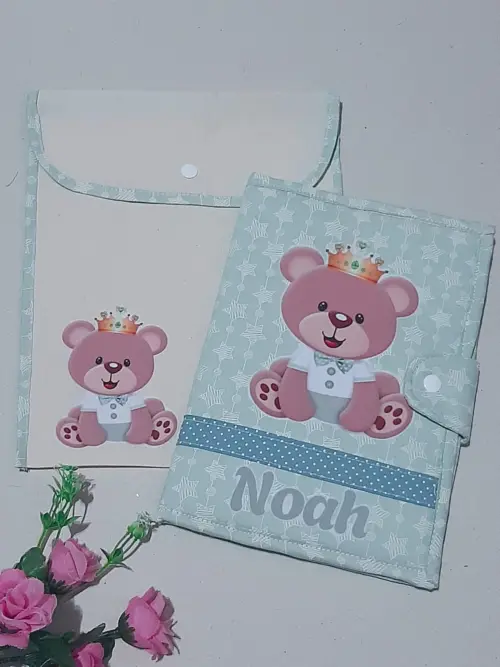 Capa para Caderneta de Vacinas Personalizada - Mimos na Caixa