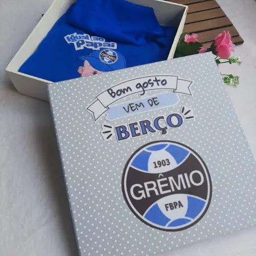 Caixinha presente Time do Coração - Surpresa para o Papai