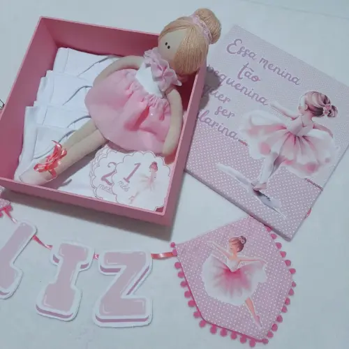 Kit Mesversário Bailarina - Fotos de Acompanhamento Mensal