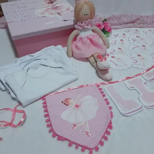 Kit Mesversário Bailarina - Fotos de Acompanhamento Mensal