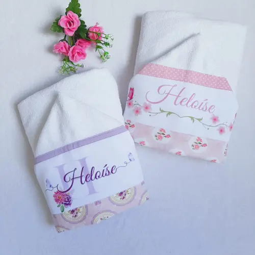 Toalha de banho com capuz para bebê