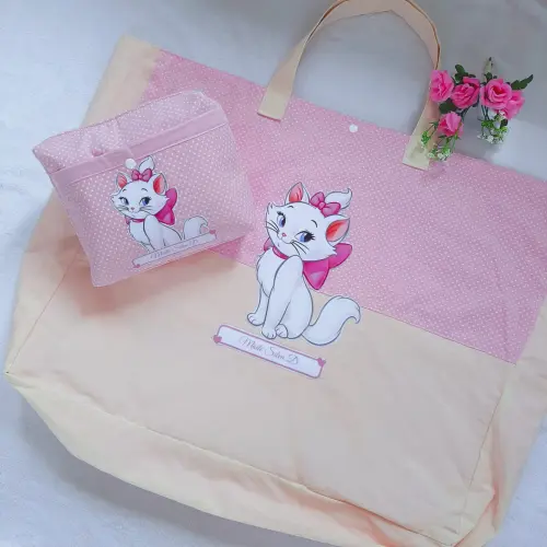 Sacola e necessaire personalizadas para creche - Ecobag para cobertas e travesseiro