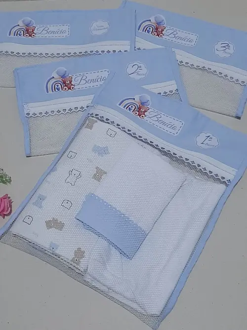 Saquinhos Maternidade para Roupinhas do Bebê Ursinho - Mimos na Caixa