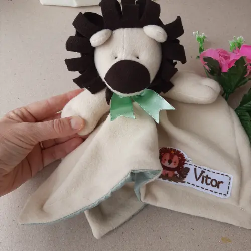 Naninha Soft Leãozinho - Personalizada - Mimos na Caixa