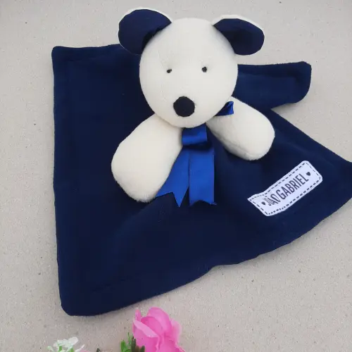 Naninha Ursinho Azul Marinho - Personalizada - Mimos na Caixa