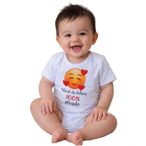 Body Fofura - Emojis - Suedine 100% algodão