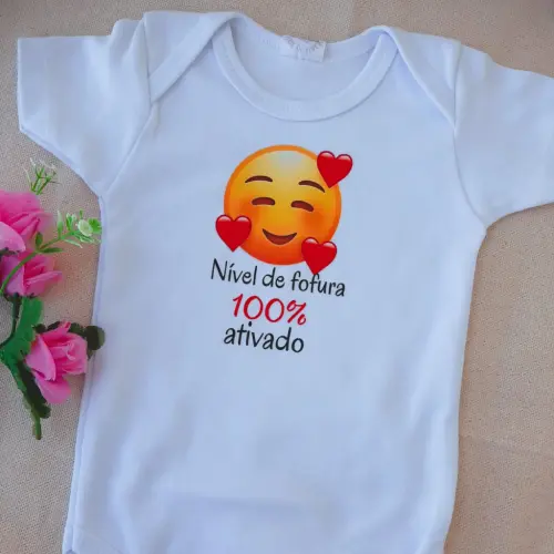 Body Fofura - Emojis - Suedine 100% algodão