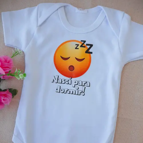 Body Nasci para Dormir - Emojis - Suedine 100% algodão