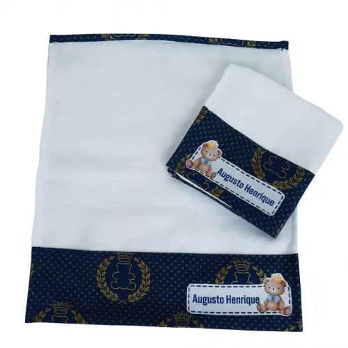 Fraldinhas de boca personalizadas - 2 unidades - Tema a Escolha -