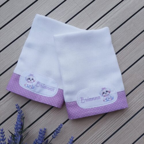 Fraldinhas de boca personalizadas - 2 unidades - Tema a Escolha