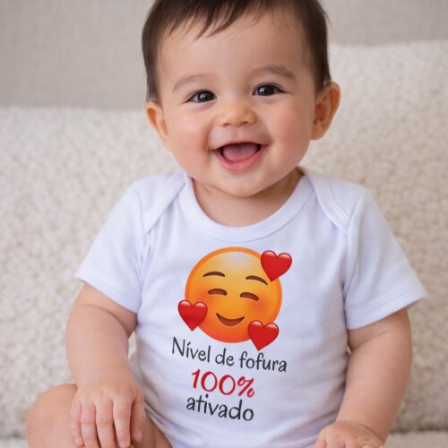 Body Fofura - Emojis - Suedine 100% algodão
