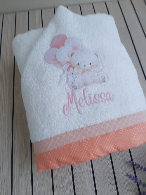 Kit Presente Bebê Personalizado - Toalha de Banho, Babitas e Cai