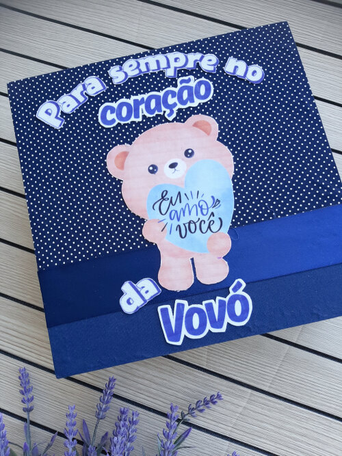 Kit Presente Bebê Personalizado - Body, Babeiro, Babita e Caixa 