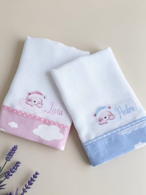 Kit Fraldinha de Boca Personalizada - 2 unidades - Tema à Escolha