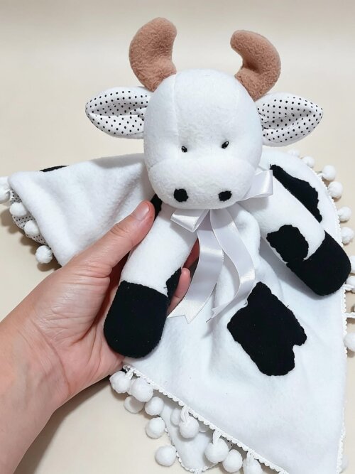 Naninha Soft Vaquinha - Personalizada - Mimos na Caixa
