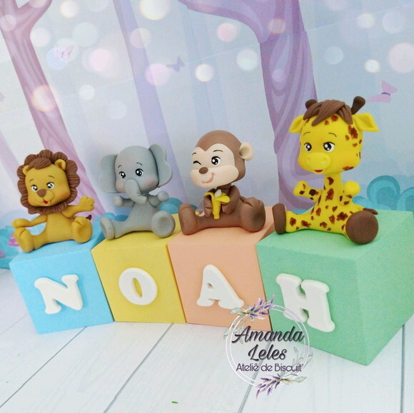 Cubos com Nome Safari