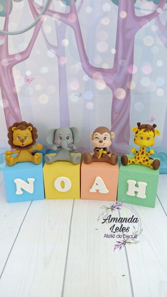 Cubos com Nome Safari